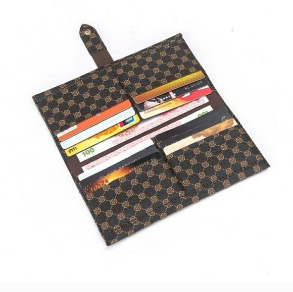 Brown Printed Wallet, NWOT - Picture 3 of 4